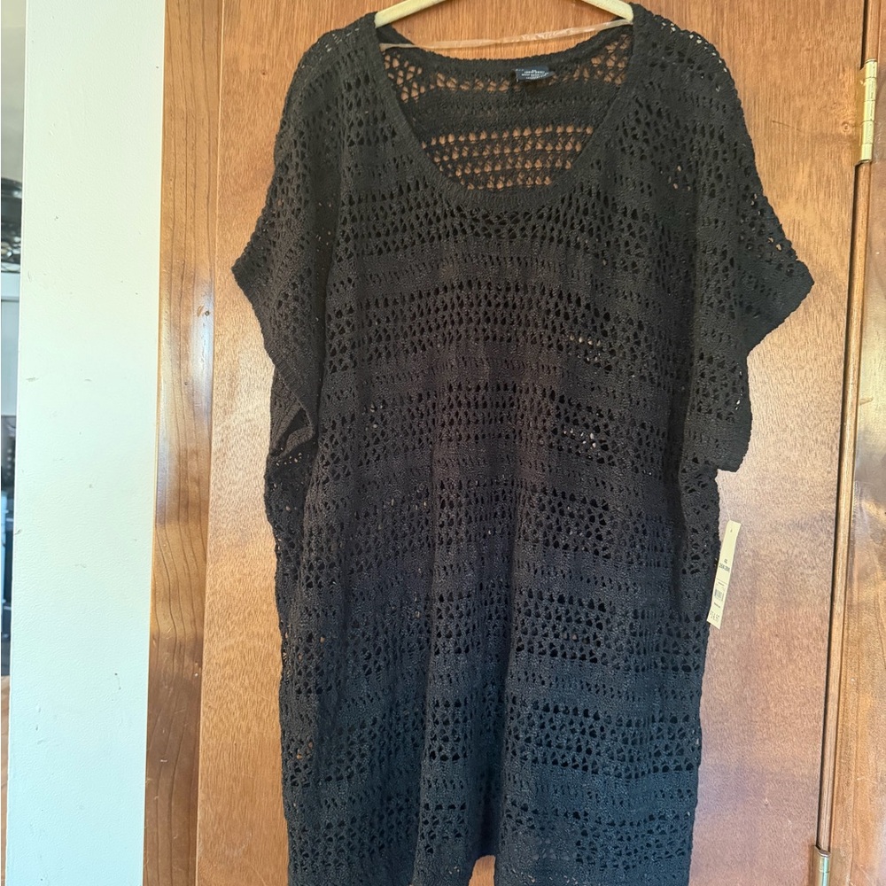 Faded Glory Dark Brown Crochet Top